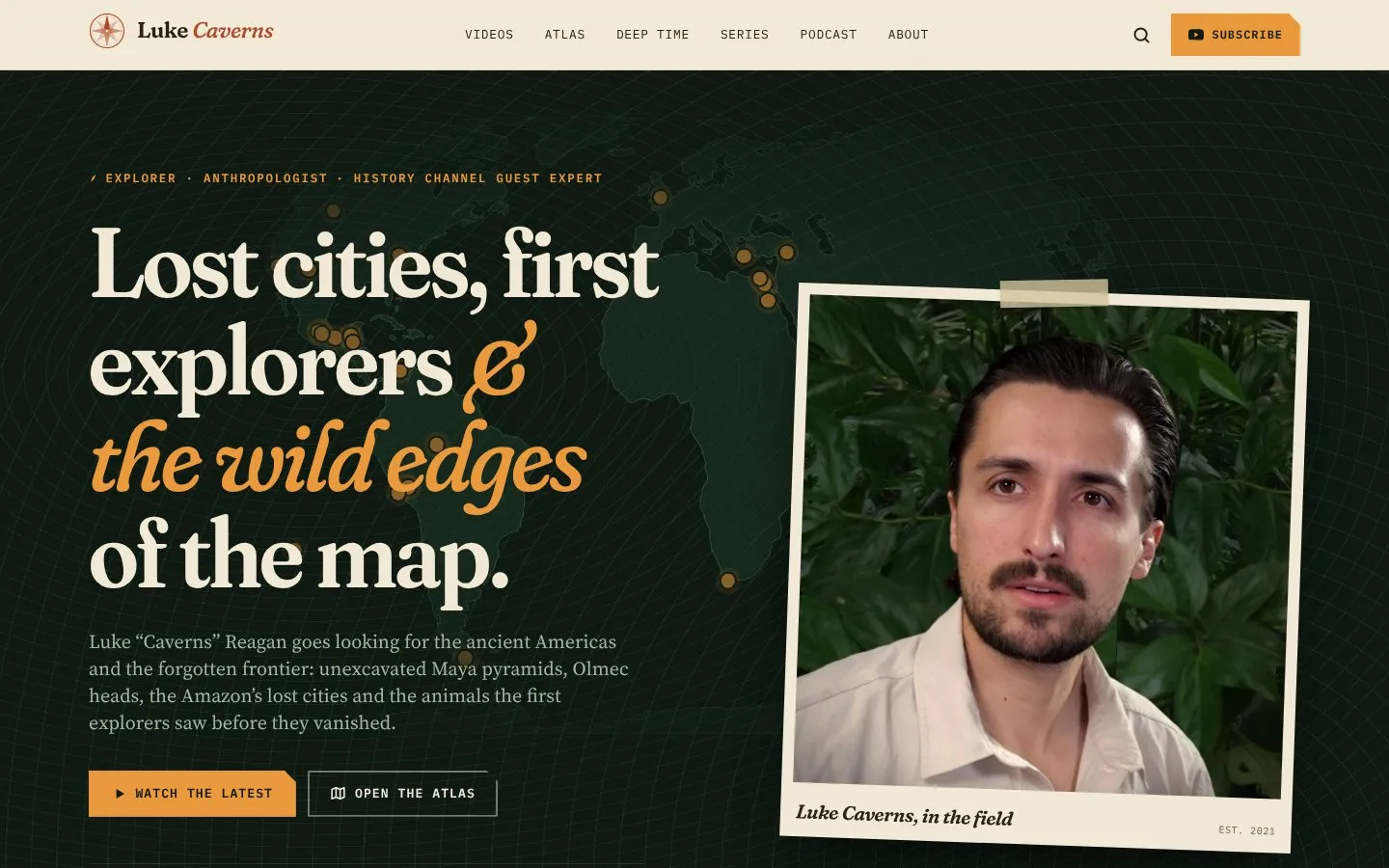 Luke Caverns homepage
